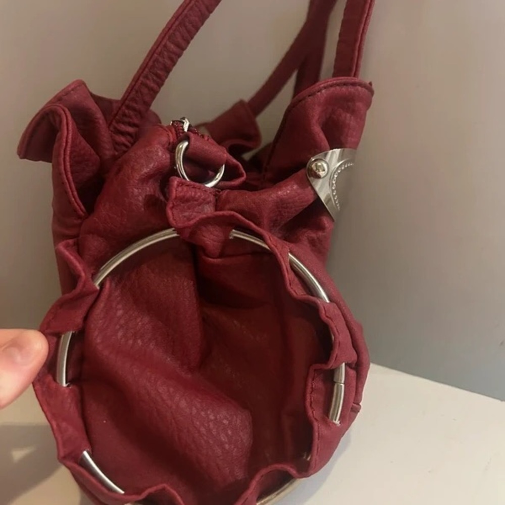 Chic Burgundy Shoulder Bag - Picture 1 of 5